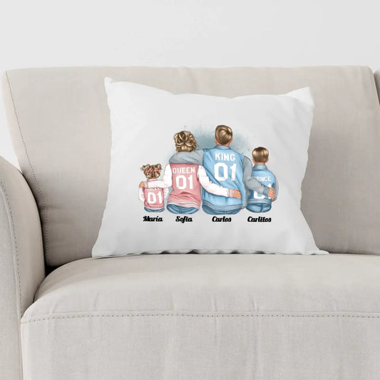 Cojín personalizado familia sudadera