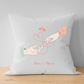 Cojín personalizado, manos unidas