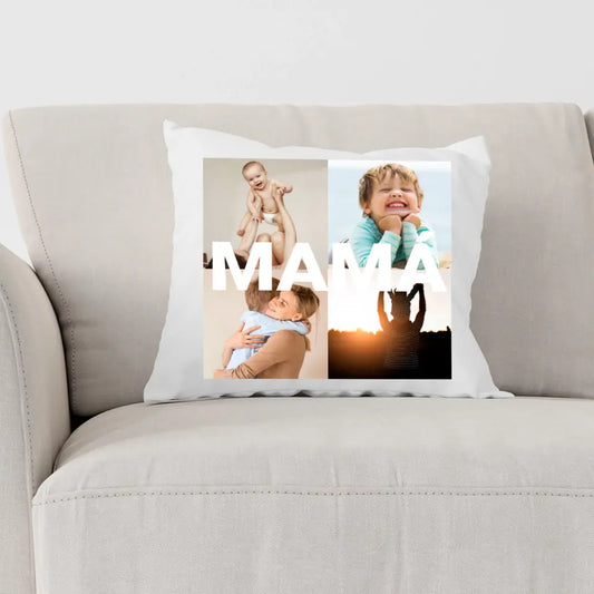 Cojín personalizado 4 fotos MAMÁ