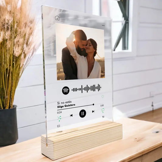 Placa Spotify personalizada 15x22cm