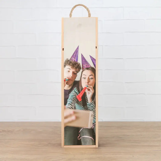 Caja de madera personalizada con foto
