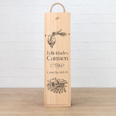 Caja de madera personalizada para cumpleaños, modelo cosecha