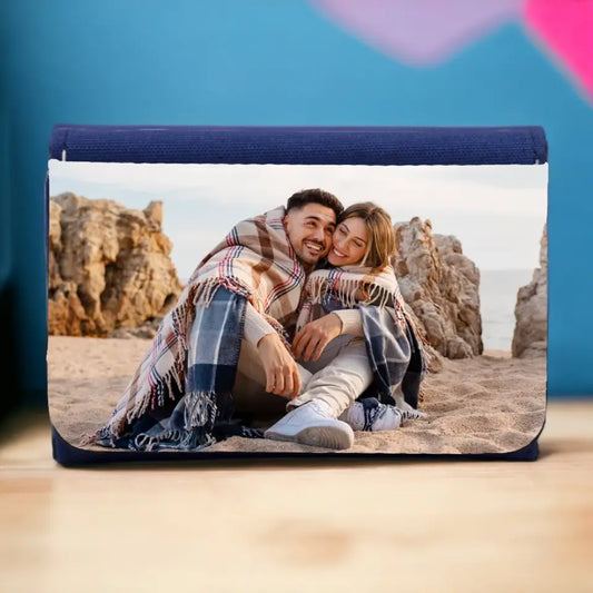 Monedero denim personalizado con foto