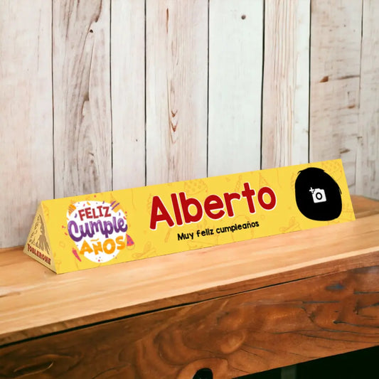 Toblerone personalizado Feliz Cumpleaños