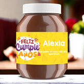 Bote de Nutella personalizado, Feliz cumpleaños