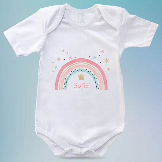 Body de bebé personalizado arcoiris