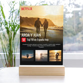 Placa Netflix personalizada