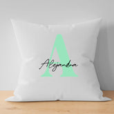 Cojín personalizado inicial