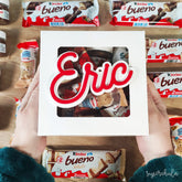 Choco Love S rellena de chocolate Kinder. Con nombre personalizado