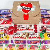 Choco Love XL, llena de una deliciosa selección de chocolates. Personalizada.