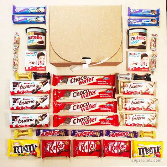 Choco Box llena de chocolate variado, XL