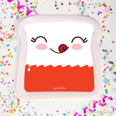 Sandwichera llena de chocolates, color blanco