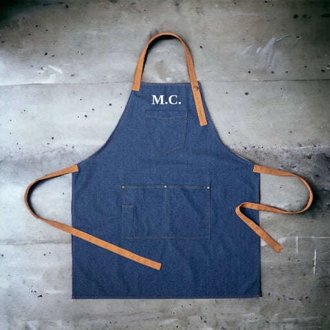 Delantal personalizado estilo denim