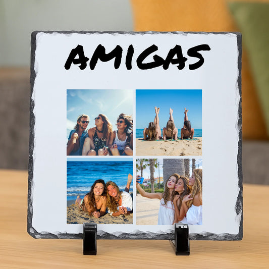 Azulejo blanco en soporte negro