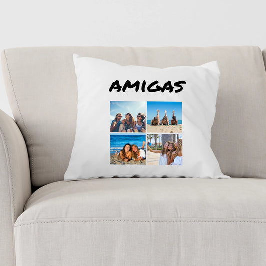 Cojín con foto AMIGAS