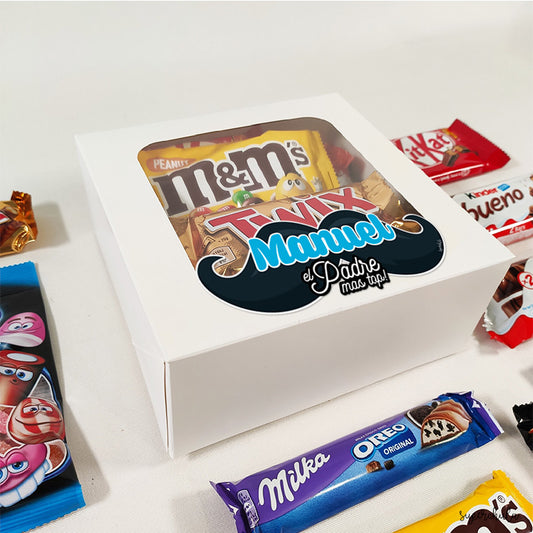 Choco Box especial día del padre, modelo Bigote