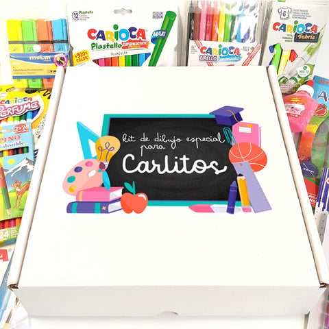 Mega set de manualidades para niños, modelo pizarra