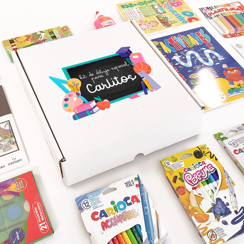 Mega set de manualidades para niños, modelo pizarra