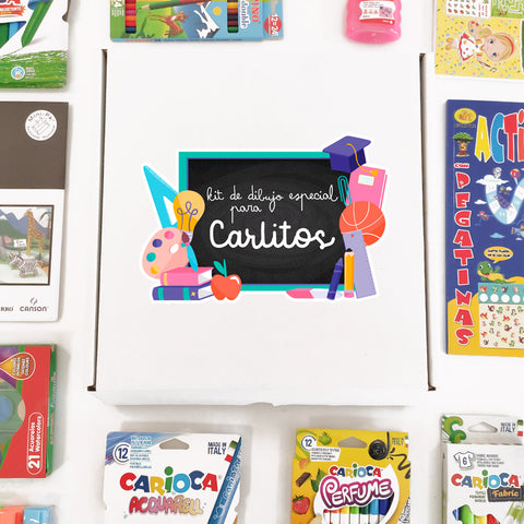 Mega set de manualidades para niños, modelo pizarra