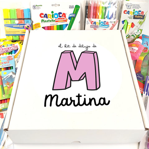 Mega set de manualidades para niños con nombre personalizado