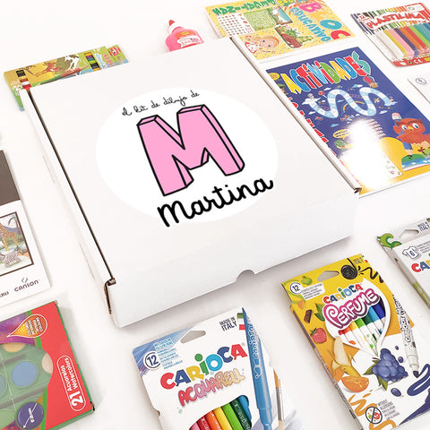 Mega set de manualidades para niños con nombre personalizado