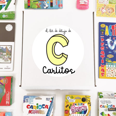 Mega set de manualidades para niños con nombre personalizado