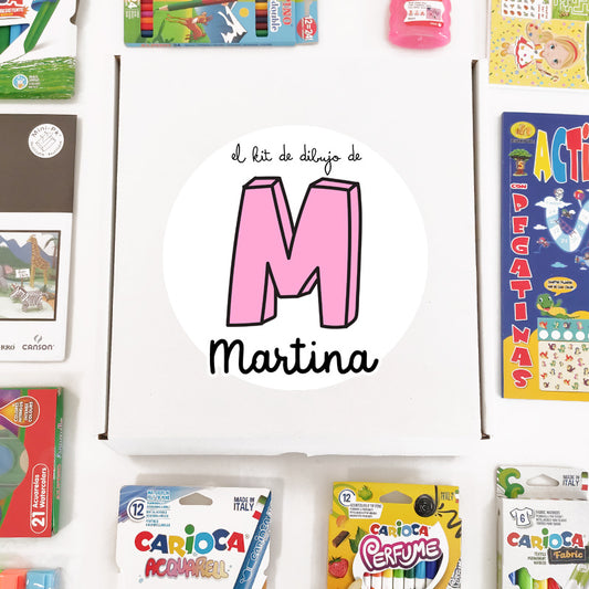 Mega set de manualidades para niños con nombre personalizado